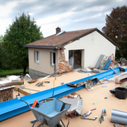 Extension de maison avec véranda-salle à manger Chenove